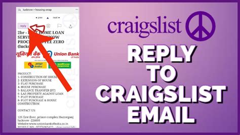 how do you reply to craigslist emails|email contact for craigslist.